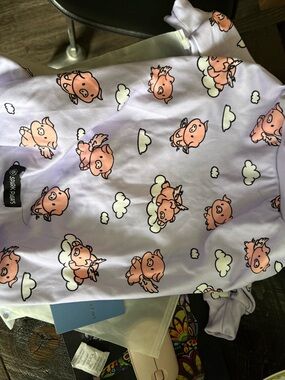 NWT Spark Paws Lavender Flying Pig Dog Pajamas